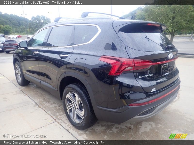 Twilight Black / Beige 2023 Hyundai Santa Fe SEL AWD