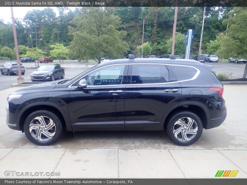 Twilight Black / Beige 2023 Hyundai Santa Fe SEL AWD