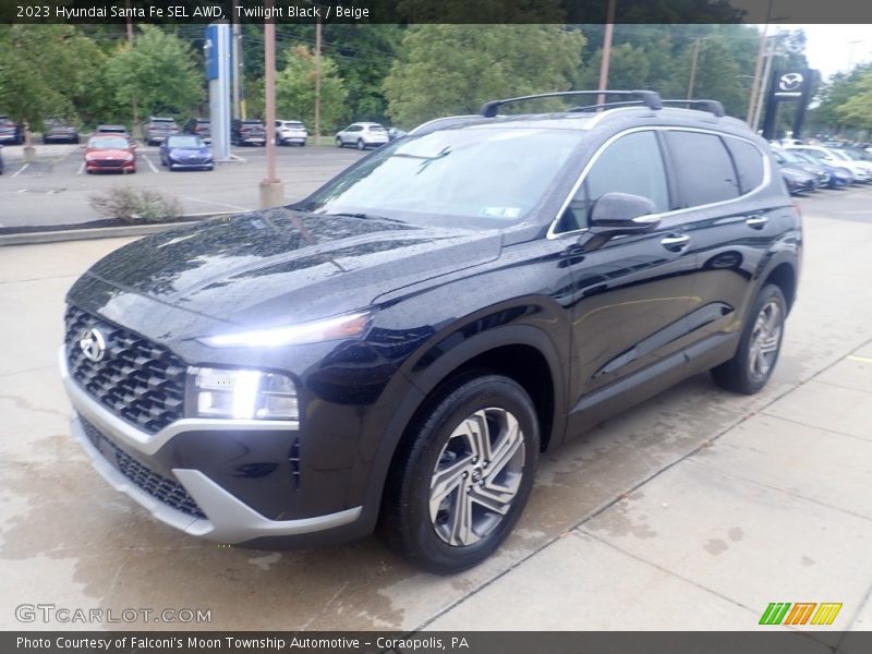 Twilight Black / Beige 2023 Hyundai Santa Fe SEL AWD