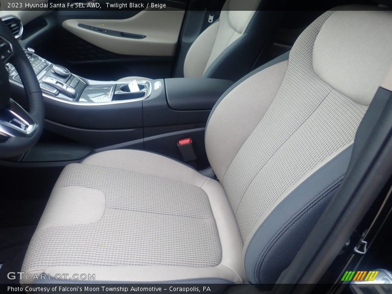 Twilight Black / Beige 2023 Hyundai Santa Fe SEL AWD