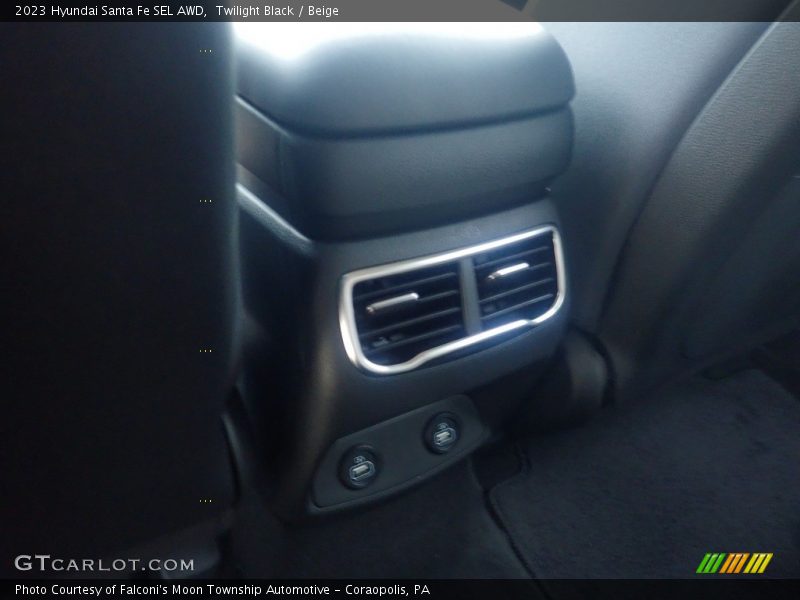 Twilight Black / Beige 2023 Hyundai Santa Fe SEL AWD