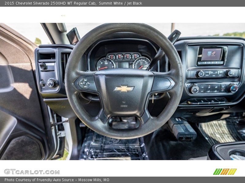Summit White / Jet Black 2015 Chevrolet Silverado 2500HD WT Regular Cab