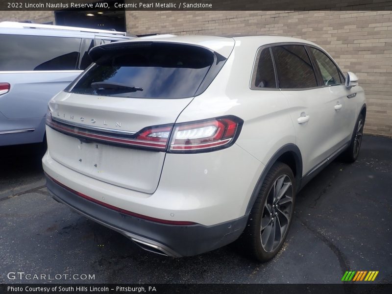 Ceramic Pearl Metallic / Sandstone 2022 Lincoln Nautilus Reserve AWD