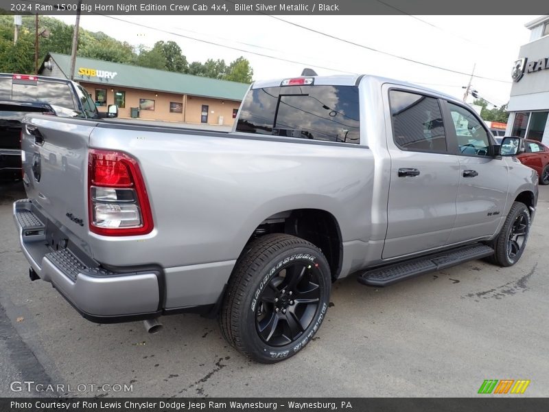 Billet Silver Metallic / Black 2024 Ram 1500 Big Horn Night Edition Crew Cab 4x4
