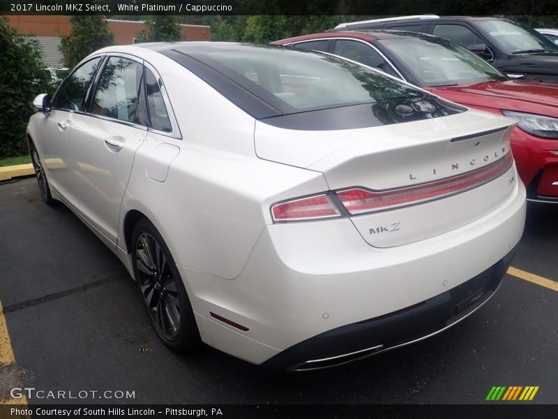 White Platinum / Cappuccino 2017 Lincoln MKZ Select