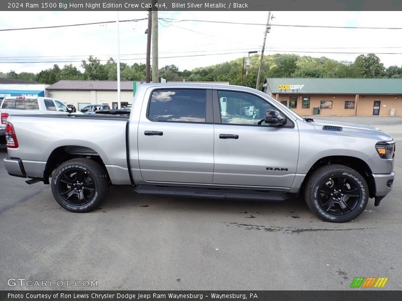 Billet Silver Metallic / Black 2024 Ram 1500 Big Horn Night Edition Crew Cab 4x4