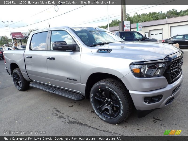 Billet Silver Metallic / Black 2024 Ram 1500 Big Horn Night Edition Crew Cab 4x4