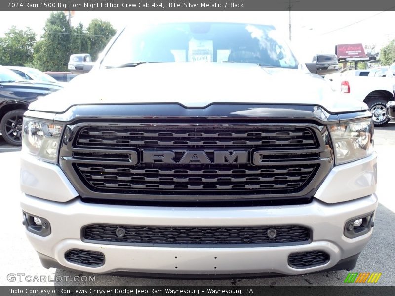 Billet Silver Metallic / Black 2024 Ram 1500 Big Horn Night Edition Crew Cab 4x4