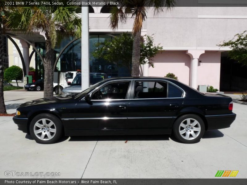 Cosmos Black Metallic / Black 2001 BMW 7 Series 740iL Sedan