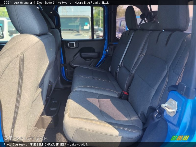 Hydro Blue Pearl / Black 2024 Jeep Wrangler 4-Door Sport S 4xe Hybrid