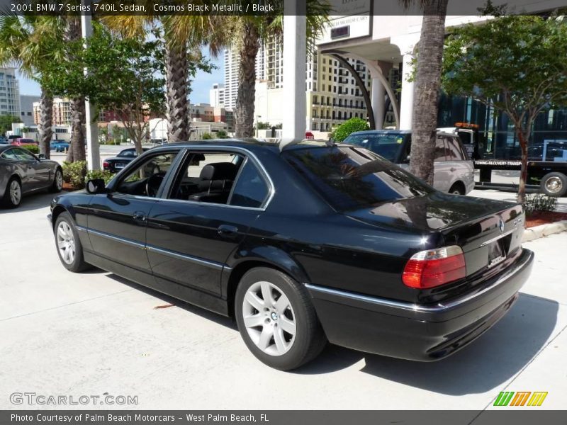Cosmos Black Metallic / Black 2001 BMW 7 Series 740iL Sedan