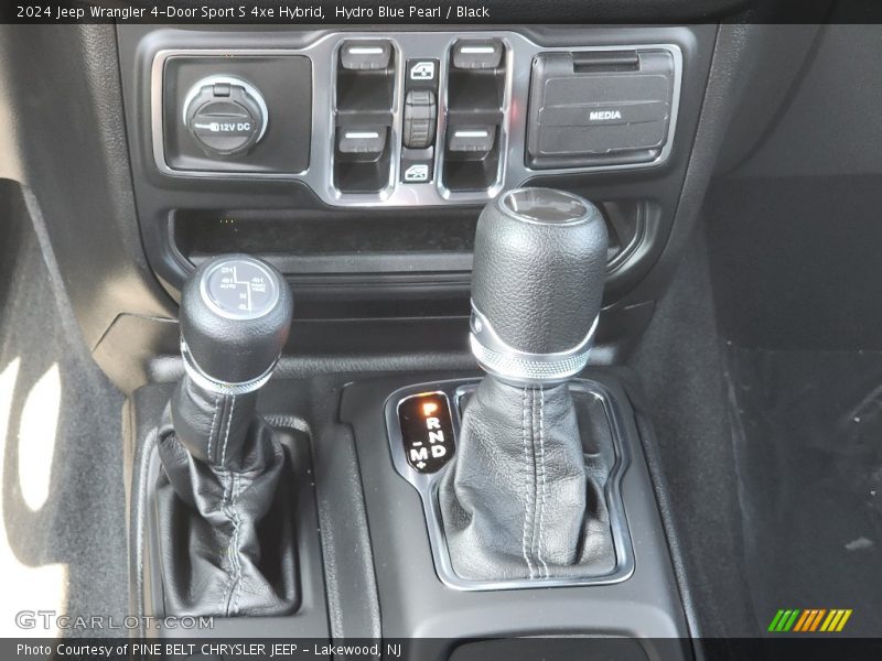 Hydro Blue Pearl / Black 2024 Jeep Wrangler 4-Door Sport S 4xe Hybrid