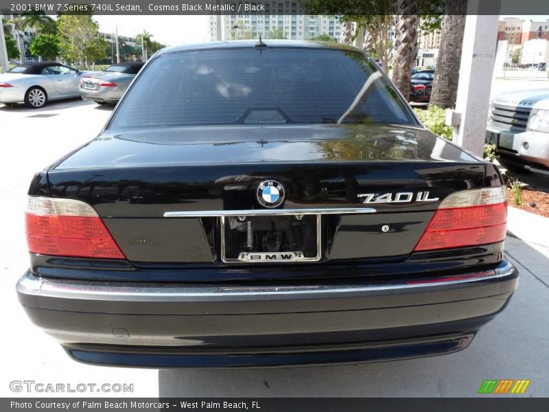 Cosmos Black Metallic / Black 2001 BMW 7 Series 740iL Sedan