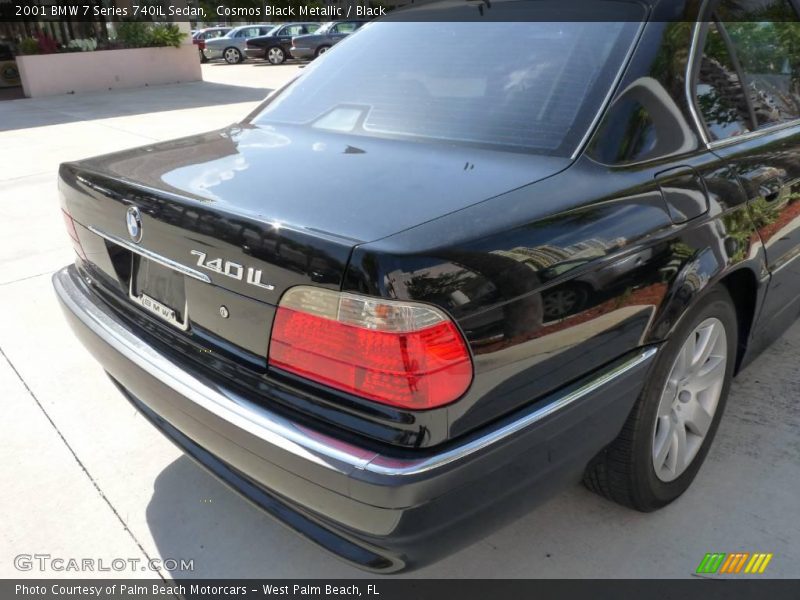 Cosmos Black Metallic / Black 2001 BMW 7 Series 740iL Sedan