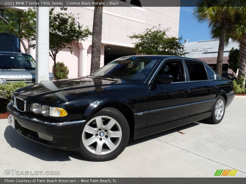 Cosmos Black Metallic / Black 2001 BMW 7 Series 740iL Sedan