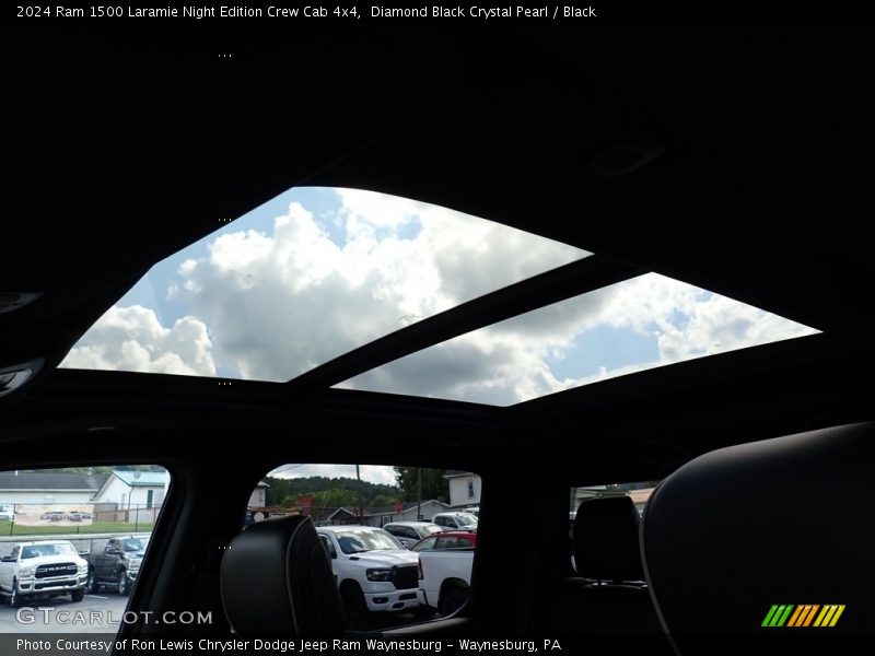 Diamond Black Crystal Pearl / Black 2024 Ram 1500 Laramie Night Edition Crew Cab 4x4