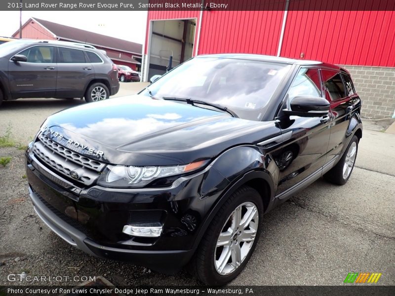 Santorini Black Metallic / Ebony 2013 Land Rover Range Rover Evoque Pure