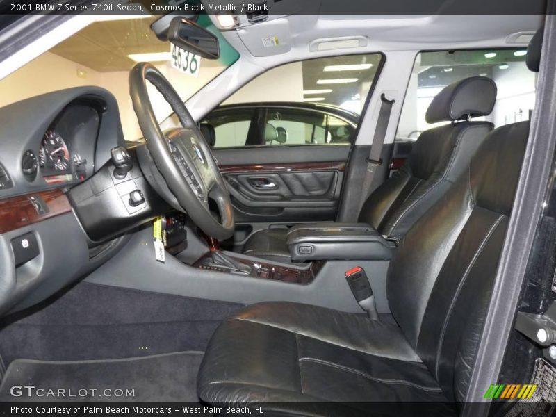 Cosmos Black Metallic / Black 2001 BMW 7 Series 740iL Sedan