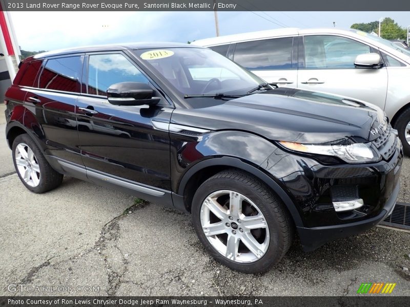 Santorini Black Metallic / Ebony 2013 Land Rover Range Rover Evoque Pure