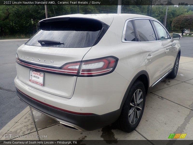 Ceramic Pearl Metallic / Ebony 2022 Lincoln Nautilus Standard AWD