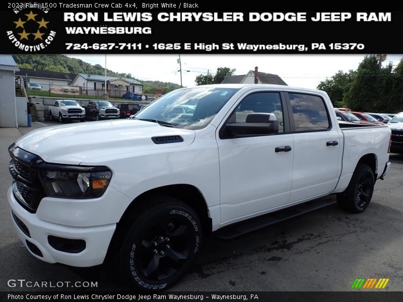 Bright White / Black 2023 Ram 1500 Tradesman Crew Cab 4x4