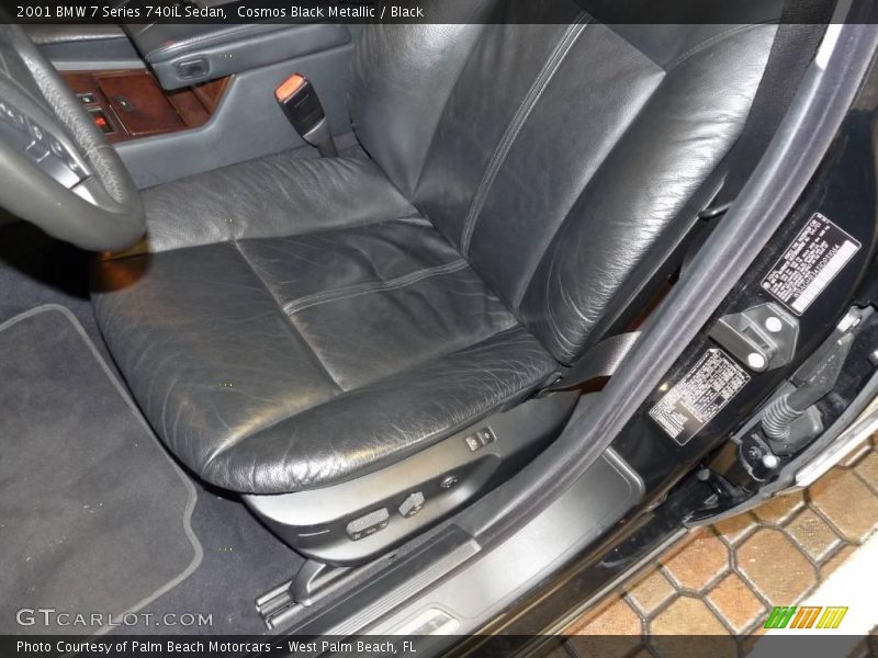Cosmos Black Metallic / Black 2001 BMW 7 Series 740iL Sedan