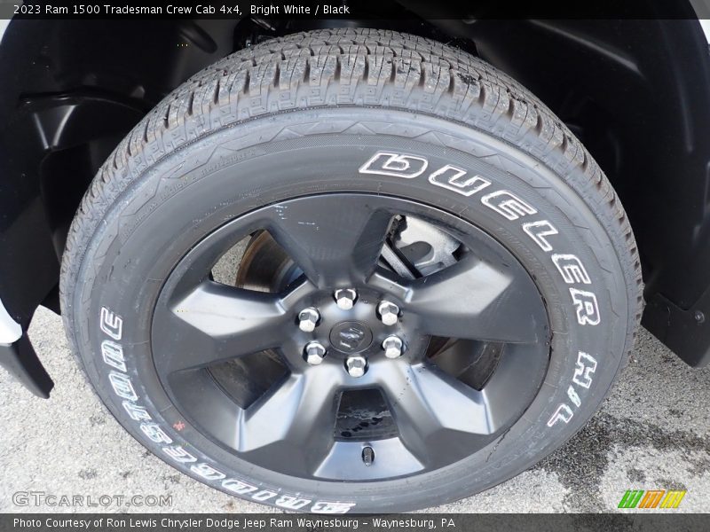 Bright White / Black 2023 Ram 1500 Tradesman Crew Cab 4x4
