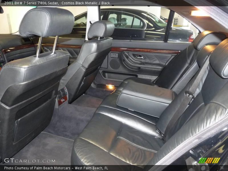Cosmos Black Metallic / Black 2001 BMW 7 Series 740iL Sedan