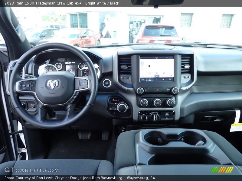 Bright White / Black 2023 Ram 1500 Tradesman Crew Cab 4x4