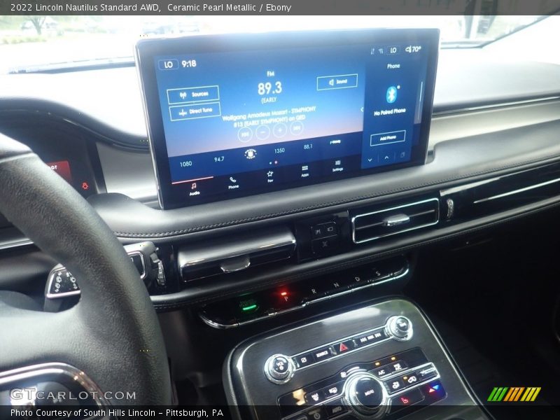 Ceramic Pearl Metallic / Ebony 2022 Lincoln Nautilus Standard AWD