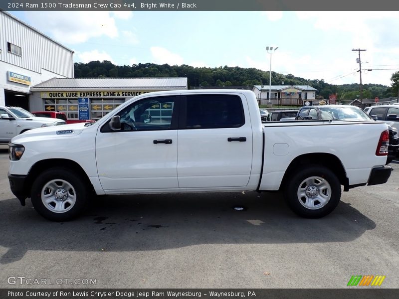 Bright White / Black 2024 Ram 1500 Tradesman Crew Cab 4x4