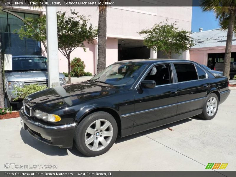 Cosmos Black Metallic / Black 2001 BMW 7 Series 740iL Sedan