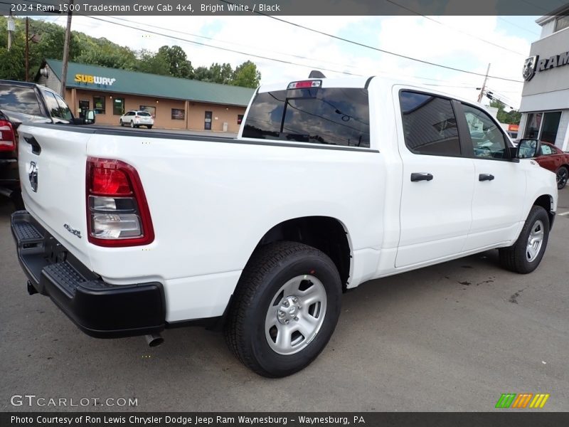 Bright White / Black 2024 Ram 1500 Tradesman Crew Cab 4x4