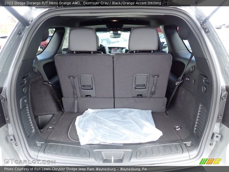 Destroyer Gray / Black/Orange Accent Stitching 2023 Dodge Durango R/T Hemi Orange AWD