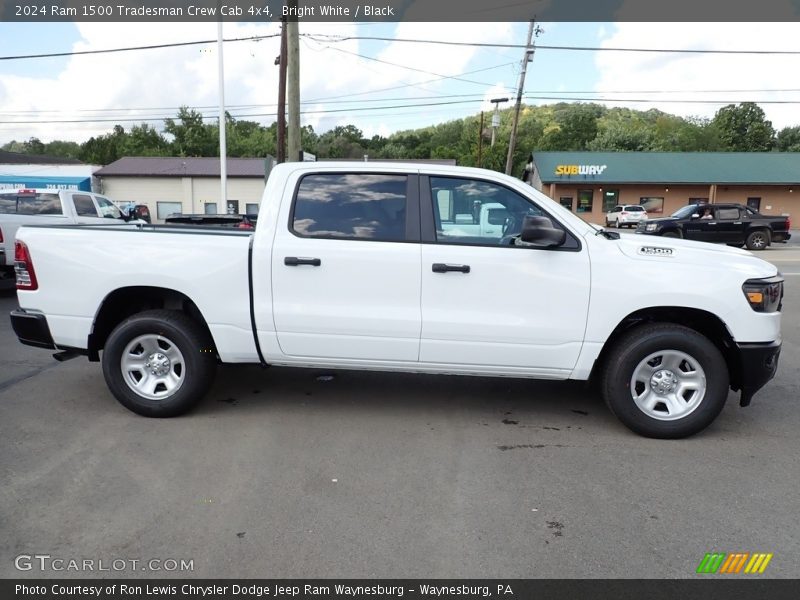 Bright White / Black 2024 Ram 1500 Tradesman Crew Cab 4x4