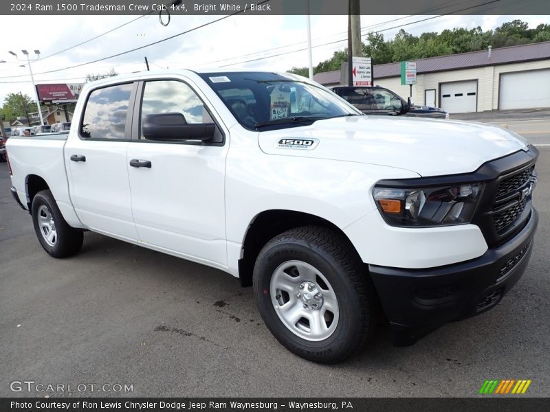 Bright White / Black 2024 Ram 1500 Tradesman Crew Cab 4x4