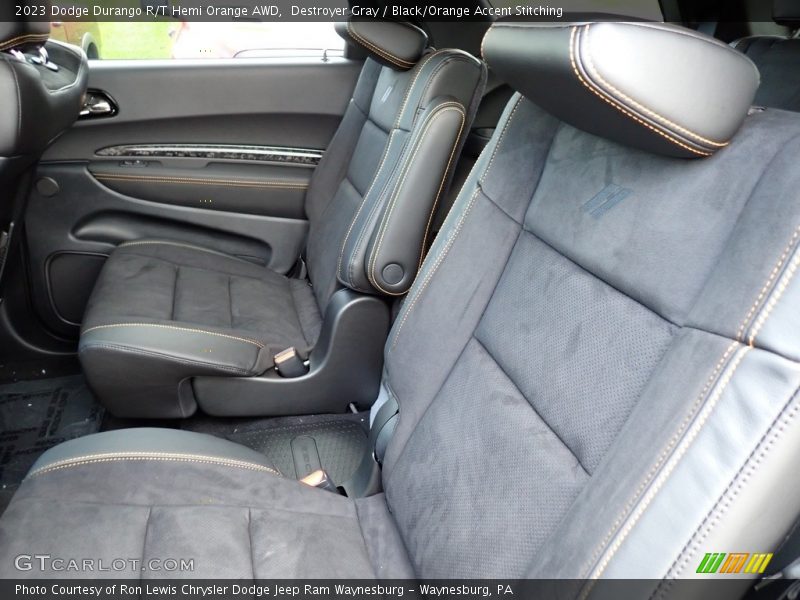 Rear Seat of 2023 Durango R/T Hemi Orange AWD