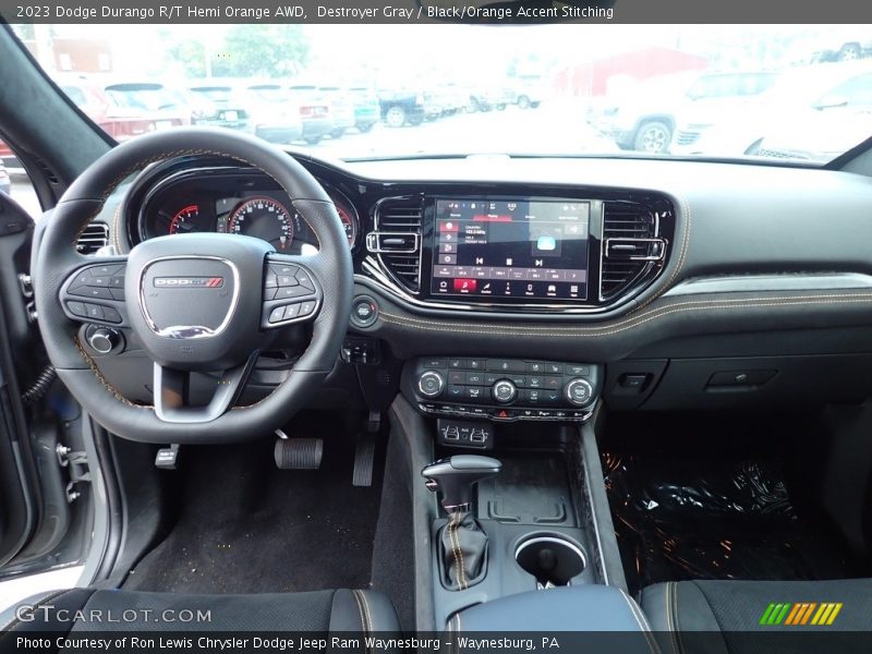 Dashboard of 2023 Durango R/T Hemi Orange AWD