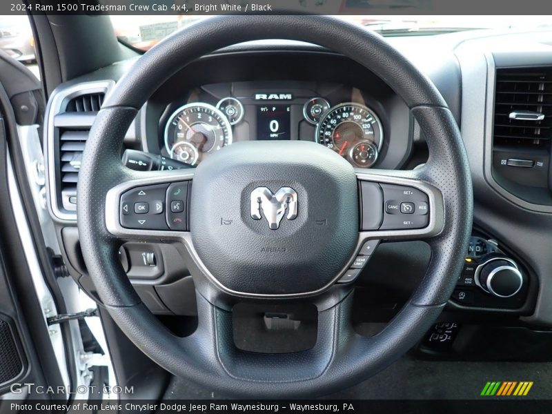 Bright White / Black 2024 Ram 1500 Tradesman Crew Cab 4x4