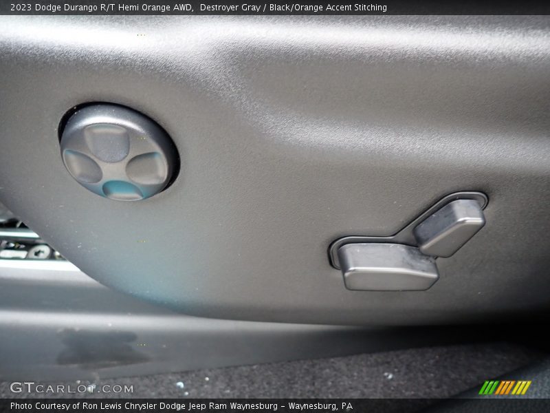 Destroyer Gray / Black/Orange Accent Stitching 2023 Dodge Durango R/T Hemi Orange AWD
