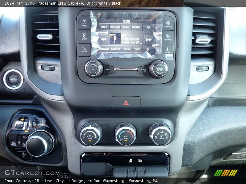 Bright White / Black 2024 Ram 1500 Tradesman Crew Cab 4x4