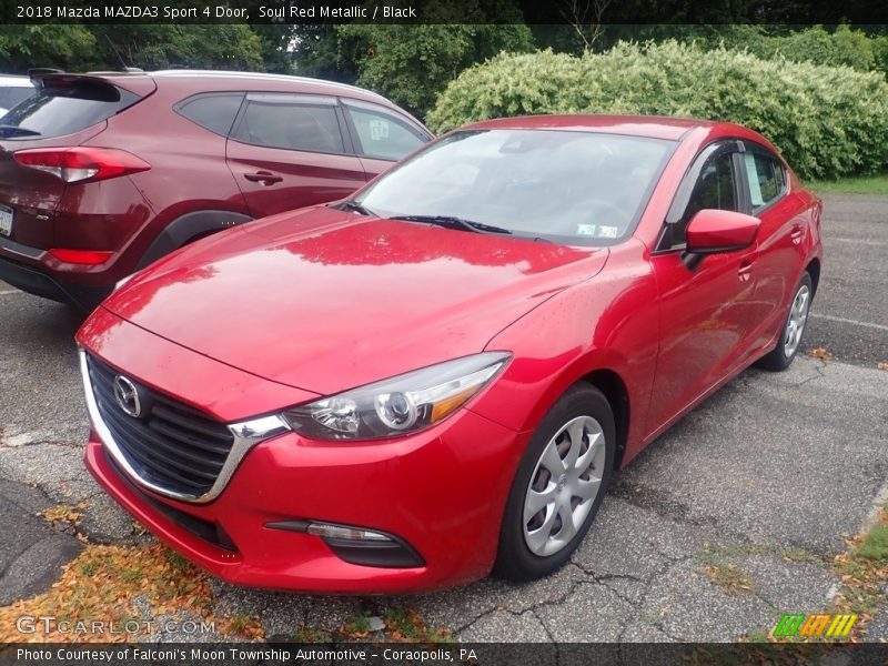 Soul Red Metallic / Black 2018 Mazda MAZDA3 Sport 4 Door