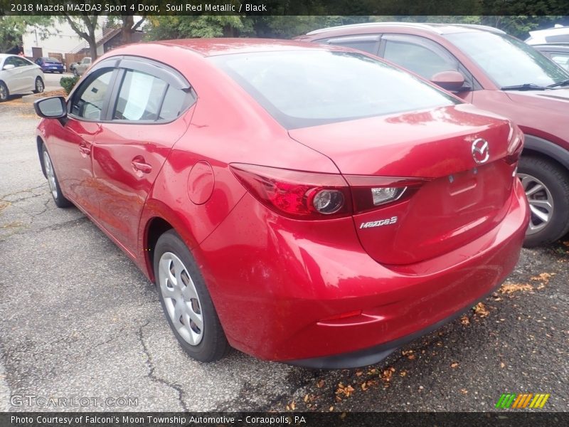 Soul Red Metallic / Black 2018 Mazda MAZDA3 Sport 4 Door