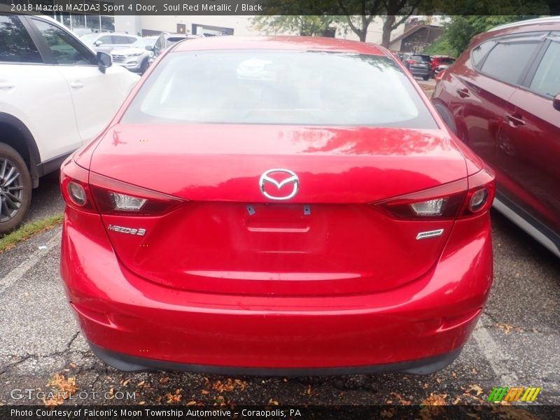 Soul Red Metallic / Black 2018 Mazda MAZDA3 Sport 4 Door