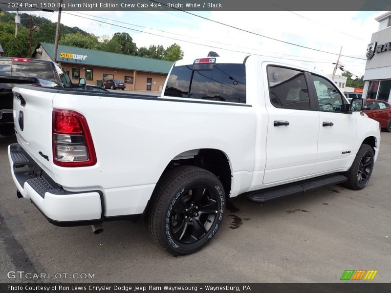 Bright White / Black 2024 Ram 1500 Big Horn Night Edition Crew Cab 4x4