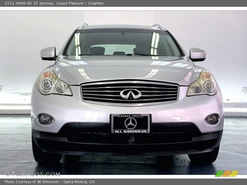 Liquid Platinum / Graphite 2011 Infiniti EX 35 Journey