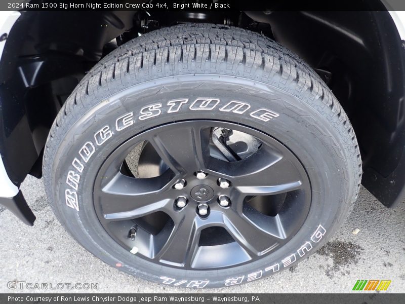 Bright White / Black 2024 Ram 1500 Big Horn Night Edition Crew Cab 4x4