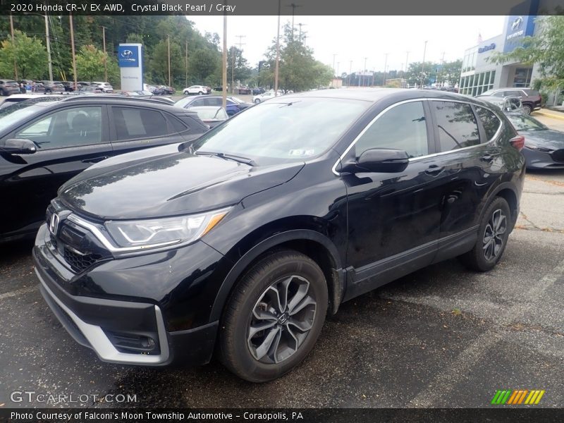 Crystal Black Pearl / Gray 2020 Honda CR-V EX AWD