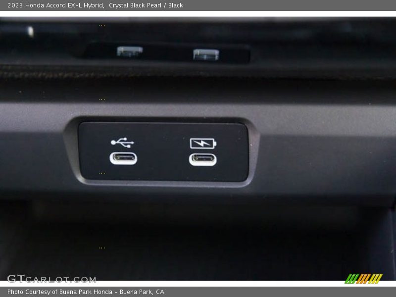 Crystal Black Pearl / Black 2023 Honda Accord EX-L Hybrid