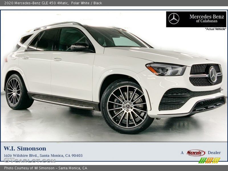 Polar White / Black 2020 Mercedes-Benz GLE 450 4Matic